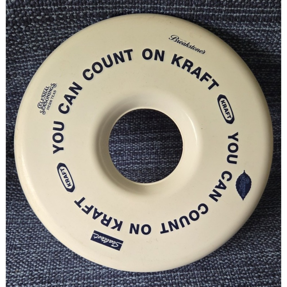 Kraft You Can Count On Me Promo Frisbee Flying Disc  Breyers Breakstone's